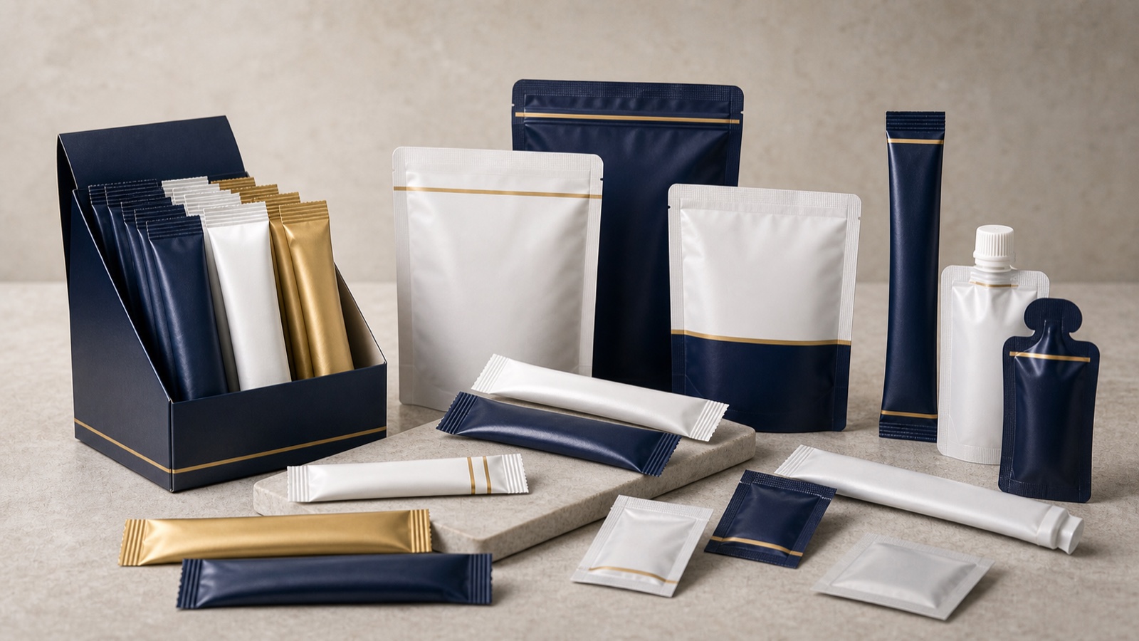 Gama de sticks, sachets y formatos monodosis para complementos alimenticios