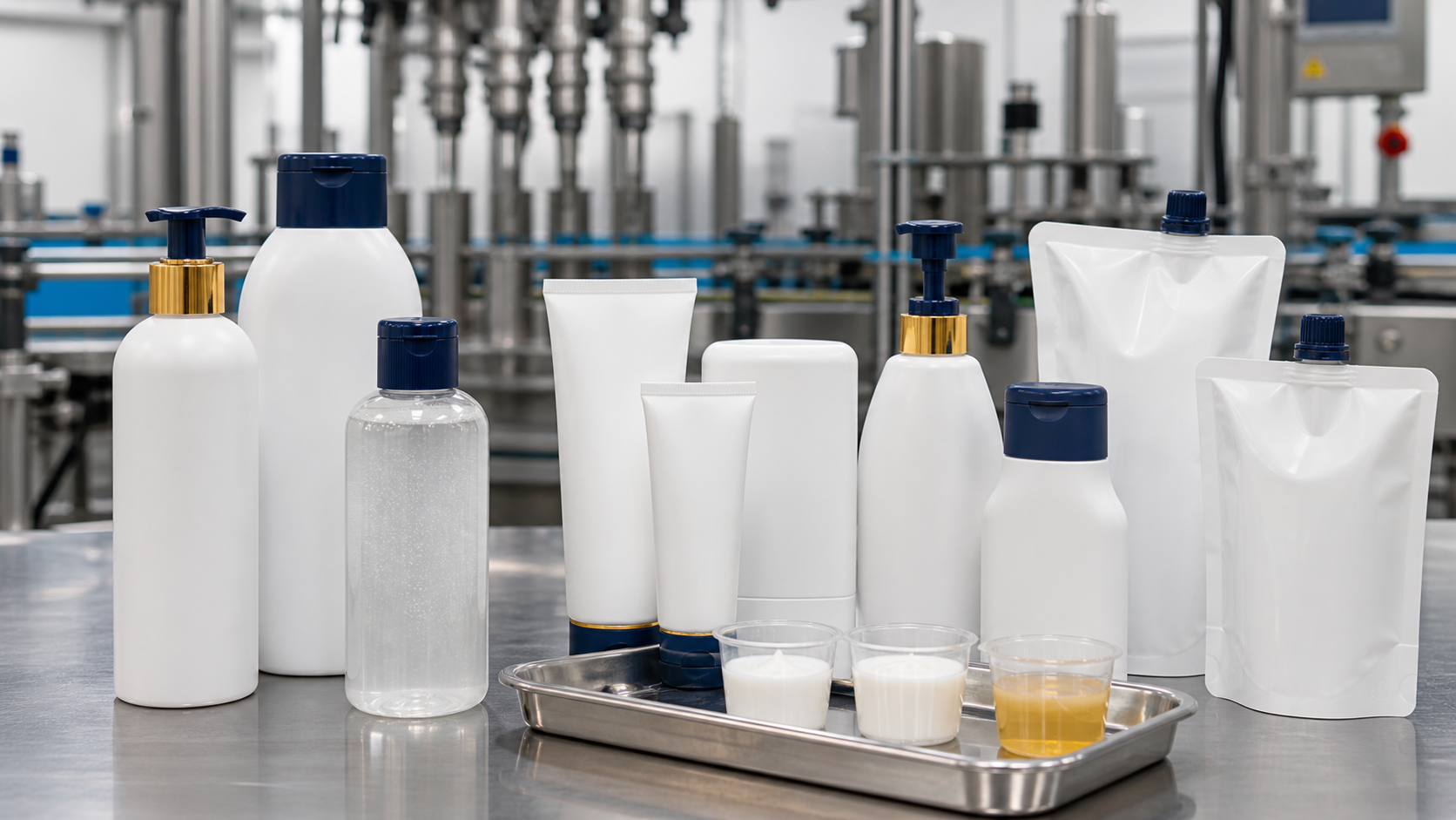 Gama premium de higiene y cuidado personal en botellas, sprays, pumps y tubos